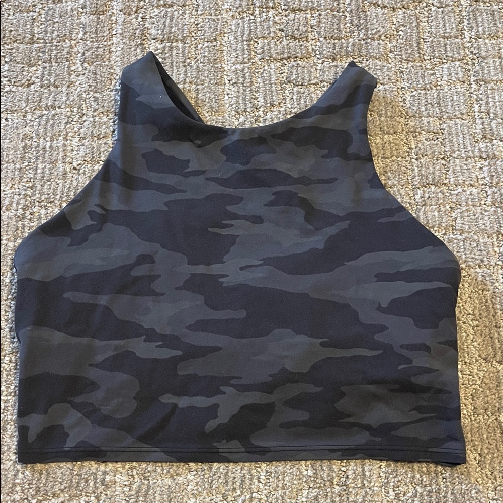 Athleta Purpose Crop Sports Bra A-C Camo Print Women's Crop Top